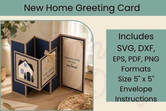 Download New Home Greeting Card SVG - Svg Collection