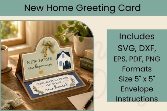 Download New Home Greeting Card SVG - Svg Collection