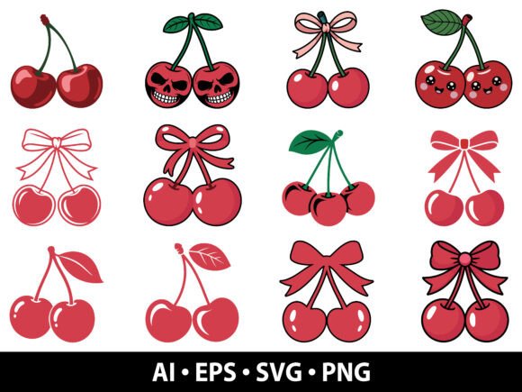Download Cherry Vector SVG Bundle - Svg Collection