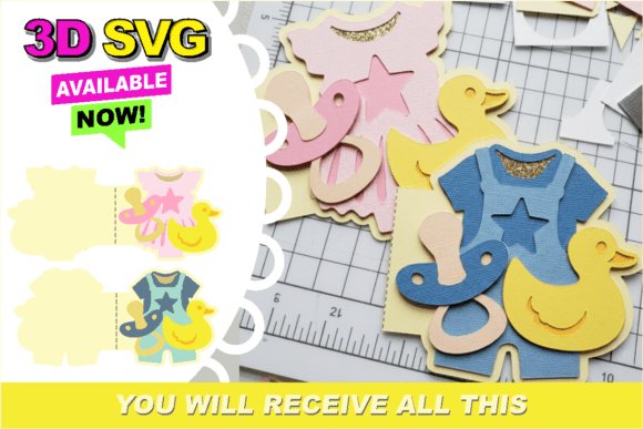 Download New Born Baby Card 3D SVG - Svg Collection