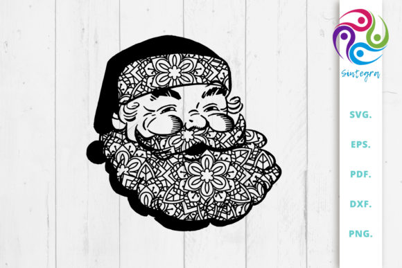 Download Zentangle Santa Claus Svg File - Svg Collection