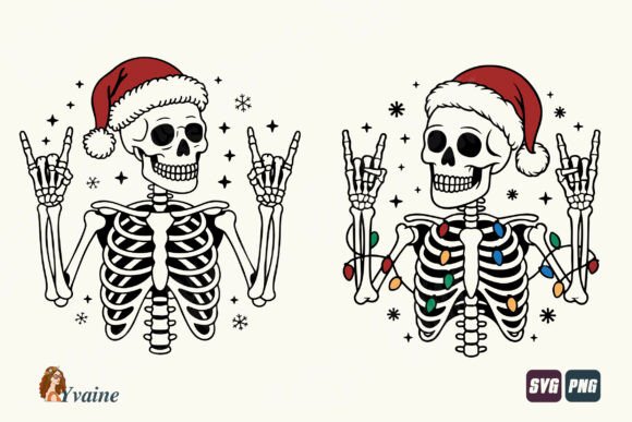Download Christmas SVG Skeleton Rock on Dual PNG - Svg Collection