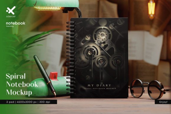 Download Spiral Notebook Mockup - Spiral notebook Collection