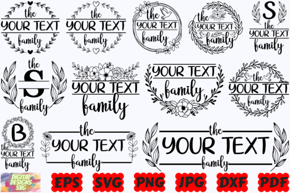 Download Family Name Monogram SVG | Family Name - Svg Collection