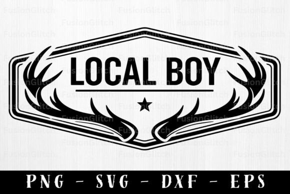 Download Local Boy Antlers Hunting Hat Patch SVG - Svg Collection