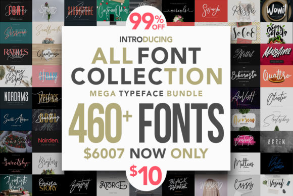 Download All Fonts Collection - Mega Typeface Bundle - Type Collection