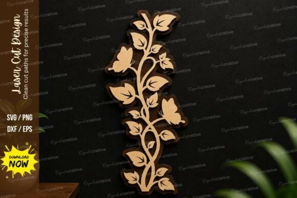 Download Floral Vine Border Laser Cut Svg File - Svg Collection